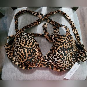 NWT Calvin Klein Convertible Bikini Top, Large